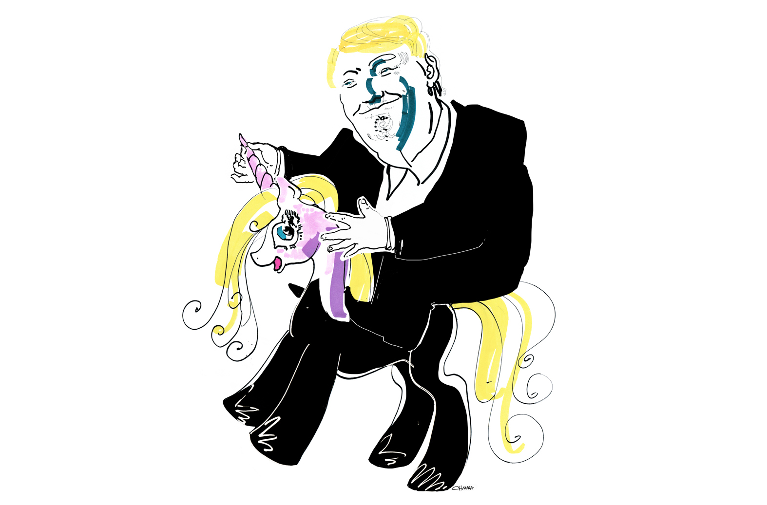 Donald Trump on the Pony | Maja Chmura